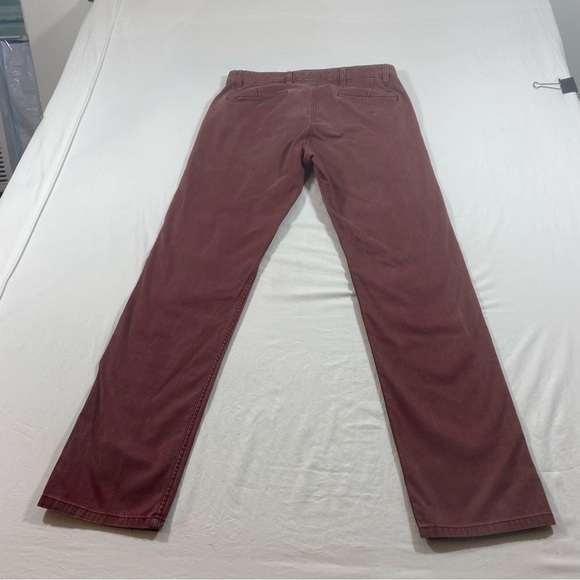 Dockers’ Maroon Straight-Leg Pants Slim tapered leg Men’s 32-32 - Picture 4 of 7